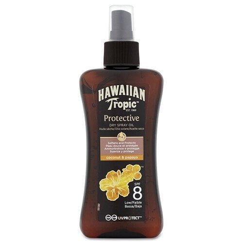 Kuivpruunimisõli spreiga SPF 8 Protective Hawaiian Tropic (Dry Spray Oil) 200 ml цена и информация | Päikesekreemid | kaup24.ee