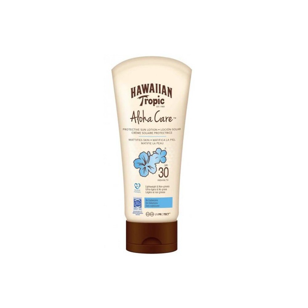 Hawaiian Tropic SPF 30 Aloha Care (kaitsev päikesevesi matistab nahka) 180 ml hind ja info | Päikesekreemid | kaup24.ee