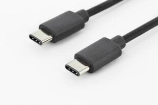 Digitus AK-300138-010-S, USB-C, 1 м цена и информация | Кабели и провода | kaup24.ee