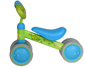 Детский беговел Enero Dino цена и информация | Детский трехколесный велосипед - коляска с удобной ручкой управления для родителей Riff F95941 2в1, фиолетовый | kaup24.ee