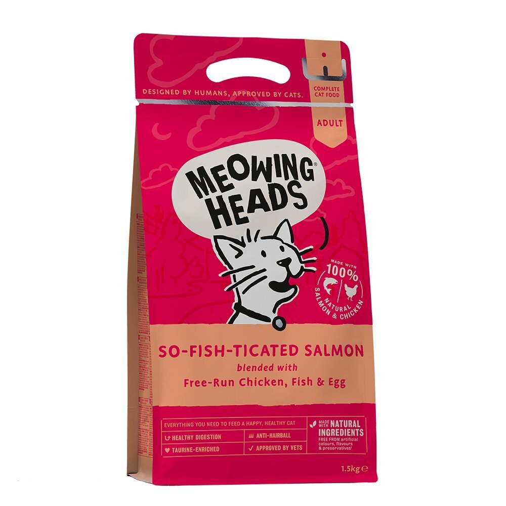 Kuivtoit kassidele Meowing Heads Purr - Nickety​, 1.5 kg​ hind ja info | Kuivtoit kassidele | kaup24.ee
