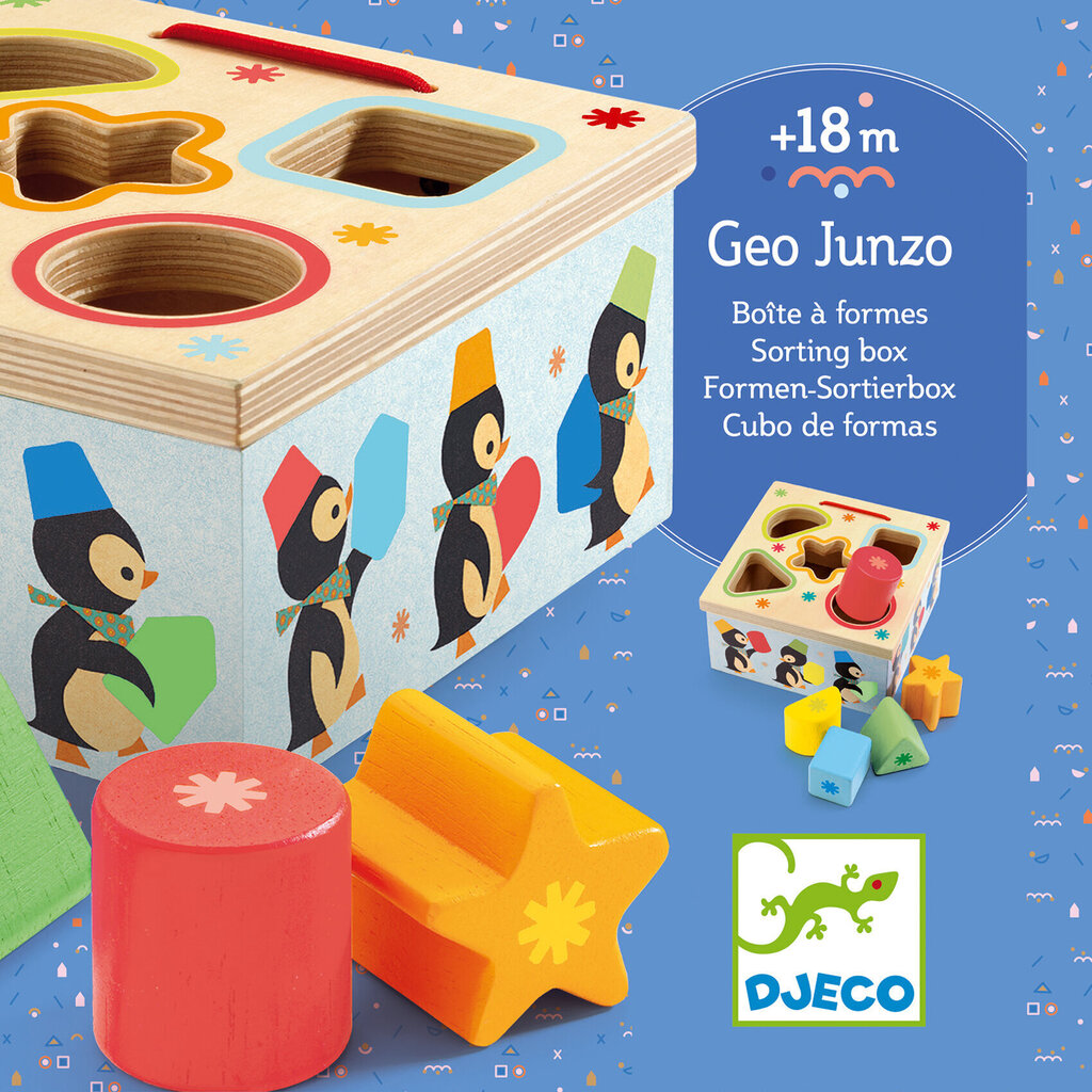 Kujundite sorteerimismäng - Pingviinid, DJECO DJ06409 hind ja info | Imikute mänguasjad | kaup24.ee