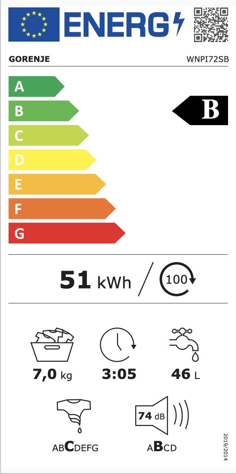 Gorenje WNPI72SB hind ja info | Pesumasinad | kaup24.ee