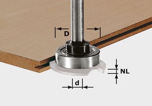 Фрезерный шпиндель Festool, S8 1,5-5 KL28 499804 цена и информация | Фрезы | kaup24.ee