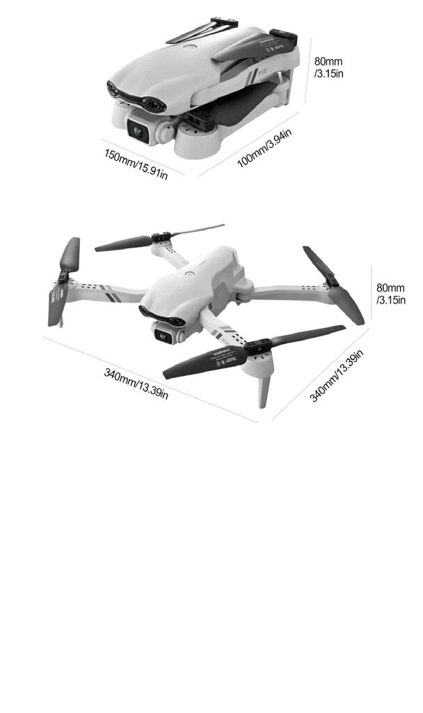 F10 Aerofotograafia droon 6K topeltkaameraga hind ja info | Droonid | kaup24.ee