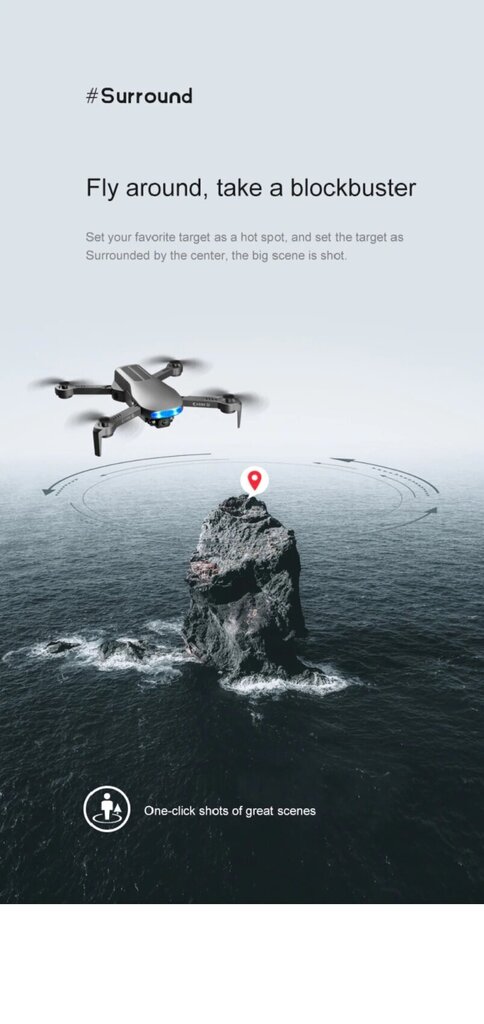 Professionaalne helikopter FPV Dron LU3 Max GPS droon 8K HD hind ja info | Droonid | kaup24.ee