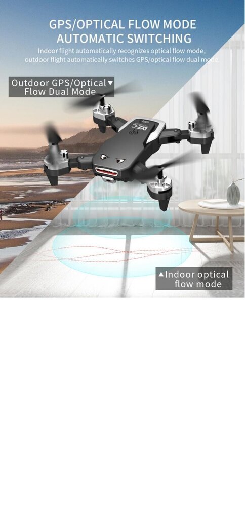 L105 Drone GPS nelik koos kaameraga Drone HD 4k hind ja info | Droonid | kaup24.ee