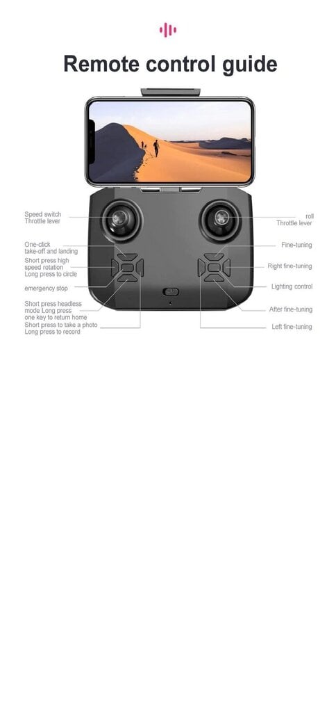 Uus Mini Drone 4K HD kaamera Wifi Fpv Luchtdruk Hoogte Hold hind ja info | Droonid | kaup24.ee