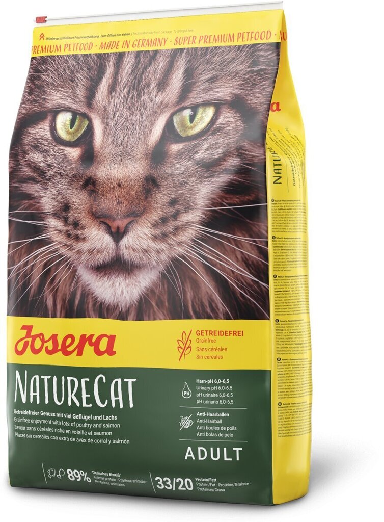 Josera ilma teraviljata NatureCat, 10 kg цена и информация | Kuivtoit kassidele | kaup24.ee