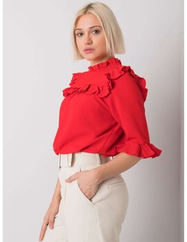 Naise punane vabaaja pluus hind ja info | Naiste pluusid, särgid | kaup24.ee