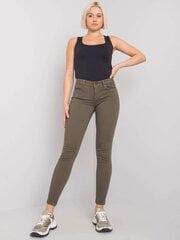 Naiste khakivärvi riidest püksid hind ja info | Naiste püksid | kaup24.ee