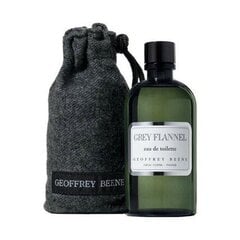 <p>Позвольте <strong>100% оригинальным мужским духам Grey Flannel Geoffrey Beene EDT (240 ml)</strong> удивить вас и создайте неповторимый образ, используя эти эксклюзивные <strong>мужские духи </strong>с уникальным, индивидуальным ароматом. Откройте для себя <strong>100% оригинальные продукты Geoffrey Beene</strong>!</p>

<p></p>

<ul>
	<li>Пол:
	<ul>
		<li>Мужской</li>
		<li>Унисекс</li>
	</ul>
	</li>
	<li>Объем: 240 мл</li>
	<li>Тип: EDT (Eau de Toilette)</li>
	<li>Название аромата: Grey Flannel</li>
</ul>

<p></p>
 цена и информация | Мужские духи | kaup24.ee