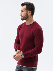 Мужской хлопковый свитер Ombre E121, бордовый цена и информация | Мужские свитера | kaup24.ee
