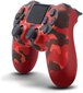 Games World PS4 Doubleshock 4 V2 juhtmeta mängupult / punane kamuflaaž kontroller PS4 / PS5 / Android / iOS,PC jaoks hind ja info | Mängupuldid | kaup24.ee