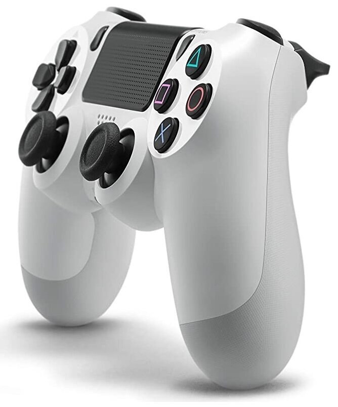 Games World PS4 Doubleshock 4 V2 juhtmeta mängupult / valge kontroller PS4 / PS5 / Android / iOS, PC jaoks hind ja info | Mängupuldid | kaup24.ee