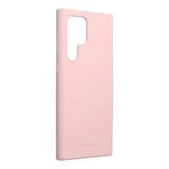 Telefoniümbris Mercury Silicone Case Samsung Galaxy S22 Ultra, roosa liivavärv hind ja info | Telefoni kaaned, ümbrised | kaup24.ee