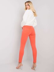 Oranžid naiste riidest püksid hind ja info | Naiste püksid | kaup24.ee