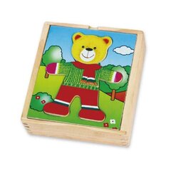 Деревянная головоломка с мишкой Viga цена и информация | Развивающие игрушки и игры | kaup24.ee