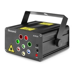 BeamZ Лазерная система Acrux Quatro R/G Party Laser со светодиодами RGBW цена и информация | Гудки для вечеринки Clown Face (4шт.) | kaup24.ee