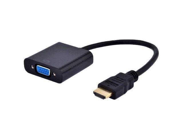 Gembird adapter HDMI-A(M) ->VGA (F) + audio, on cable, black hind ja info | USB jagajad, adapterid | kaup24.ee