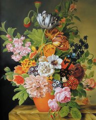 Maalimine numbrite järgi - maalimise komplekt 40x50 cm. "Classic bouquet" цена и информация | Живопись по номерам | kaup24.ee