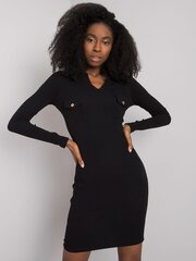 Naise must liibuv kleit hind ja info | Kleidid | kaup24.ee