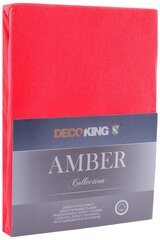 Хлопковая простыня AMBER RED 160-180x200 + 30 см цена и информация | Простыни | kaup24.ee
