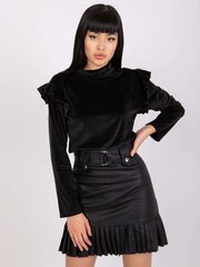 женская черная хлопковая блуза chavri rue paris цена и информация | Женские блузки, рубашки | kaup24.ee