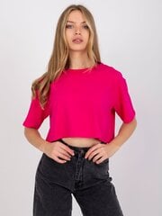 Naiste fuksia ühevärviline T-särk hind ja info | Naiste pluusid, särgid | kaup24.ee