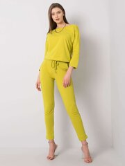 Naiste rohelised dressipüksid. hind ja info | Naiste püksid | kaup24.ee