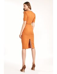 Klassikaline oranž kleit - S187 hind ja info | Kleidid | kaup24.ee