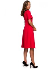 S240 Ümbriku alläärega kleit - punane цена и информация | Платья | kaup24.ee