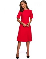 S240 Ümbriku alläärega kleit - punane цена и информация | Платья | kaup24.ee