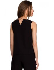 S257 Блуза без рукавов - черный цена и информация | Женские блузки, рубашки | kaup24.ee