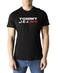 Meeste t-särk Tommy Hilfiger Jeans 342806, must hind ja info | Meeste T-särgid | kaup24.ee