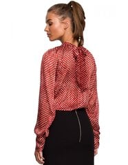 S235 Шифоновая блуза с привязкой - модель 2 цена и информация | Женские блузки, рубашки | kaup24.ee