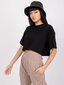 Naiste must ühevärviline T-särk hind ja info | Naiste pluusid, särgid | kaup24.ee