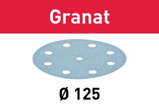 Шлифовальные круги Festool, STF D125/8 P320 GR/10 Granat 497150 цена и информация | Шлифовальные машины | kaup24.ee