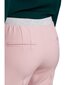 K035 Elastse vöökohaga püksid - määrdunudroosa hind ja info | Naiste püksid | kaup24.ee
