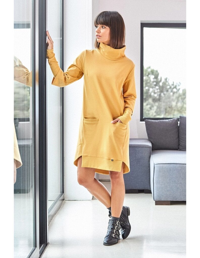 Kleit naistele Be B089, kollane hind ja info | Kleidid | kaup24.ee