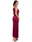 K042 Kaeluses seotav pikk kleit - Burgundia värvi hind ja info | Kleidid | kaup24.ee