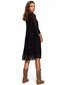 S236 Smooth šifoonist kleit - must hind ja info | Kleidid | kaup24.ee