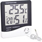 Digitaalne termomeeter - hüdromeeter, äratuskell цена и информация | Ilmajaamad, termomeetrid | kaup24.ee