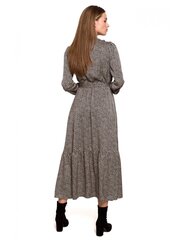 S290 Платье макси с оборкой - леопардовый принт - модель 1 цена и информация | Платья | kaup24.ee