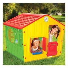 Plastikust mängumaja Buddy Toys Village, kollane/roheline hind ja info | Laste mängumajad | kaup24.ee