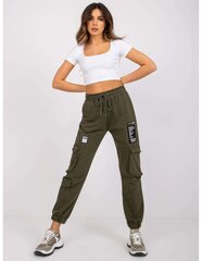 Спортивные штаны женские, зеленые цена и информация | Женские брюки | kaup24.ee