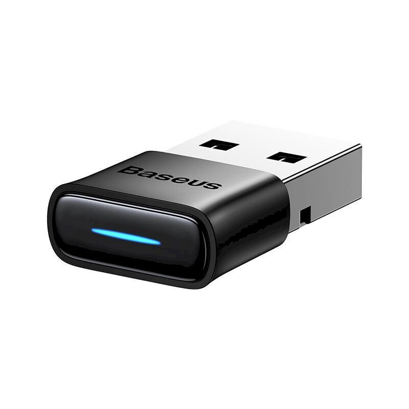 Adapter Baseus (BA04) Bluetooth 4.0 USB must Spetsifikatsioon  Kaubamärk: Baseus Mudel: BA04 Ühenduse tüüp: USB Bluetoothi ​​standard: 5.0 Kiip: BR8651 Toetatud protokollid: A2DP, H2DP, HSP, AVRCP, HID jne hind ja info | USB jagajad, adapterid | kaup24.ee