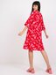 Naise punane trükiga kleit hind ja info | Kleidid | kaup24.ee