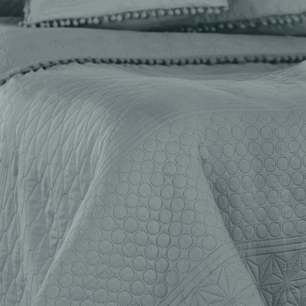 AmeliaHome tepitud voodikate koos tuttidega Meadore, 170x270 cm hind ja info | Voodikatted, pleedid | kaup24.ee