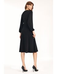 Классическое черное платье миди - S194 цена и информация | Платья | kaup24.ee